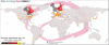 NeuroDebian repository usage worldmap